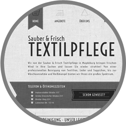 webdesign textilpflege sauber und frisch